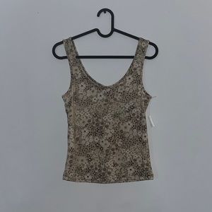 Tank Top, Flower Pattern